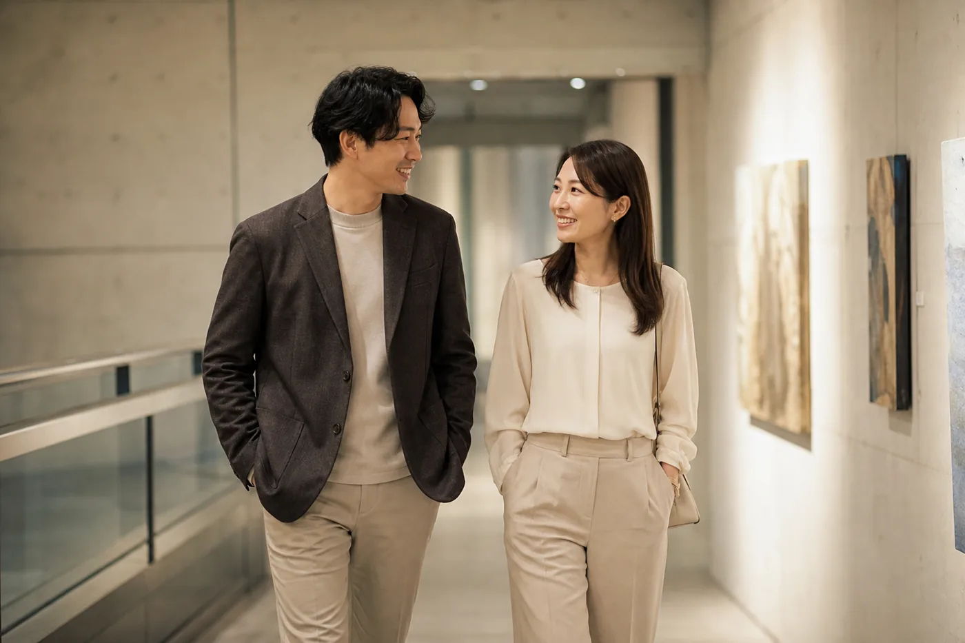 結婚を前提に会話を重ねる二人