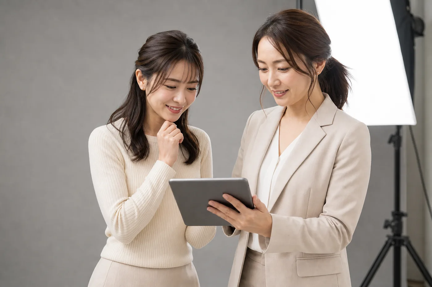 いまのプロフィールを一緒に見直す様子